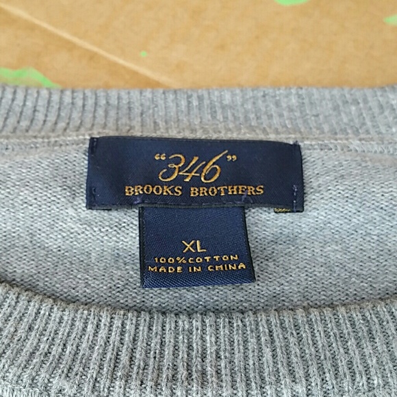 Brooks Brothers Heather Gray 346 Sweater Size XL - Picture 6 of 9